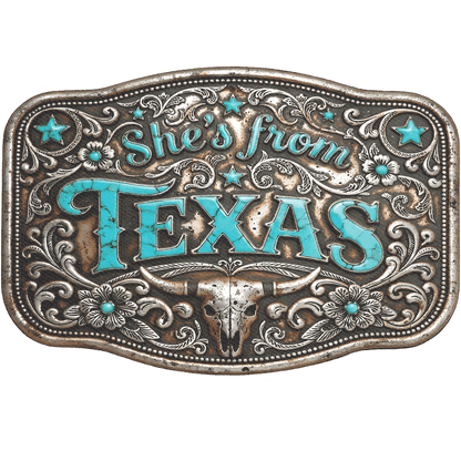 She's From Texas Rustic and Teal
