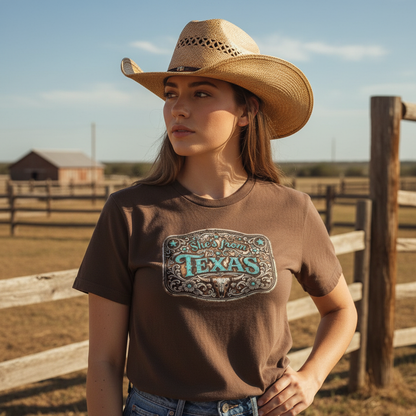 She's From Texas Rustic and Teal